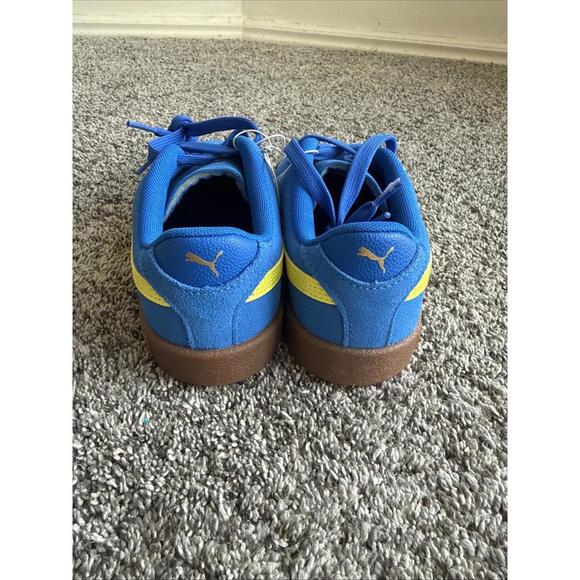 PUMA Kids Sneakers Bluebird Blue and Yellow Suede (Kid) Size 2 New - Picture 4 of 5